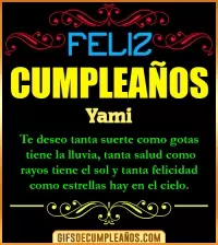 Frases de Cumpleaños Yami